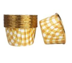 Cupcake/Muffin /Suffle Kek Kapsülü Turuncu Desenli 50 Li