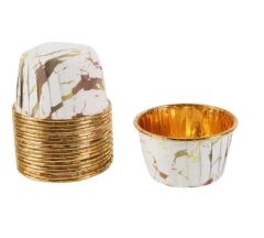 Cupcake/Muffin /Suffle Kek Kapsülü Mermer Desenli 50 Li