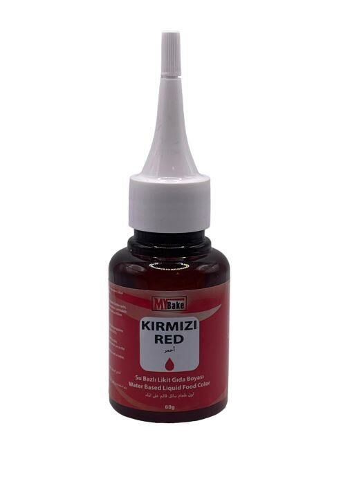 SU BAZLI LİKİT GIDA BOYASI KIRMIZI