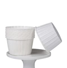 Cupcake/Muffin /Suffle Kek Kapsülü Beyaz 50 Li