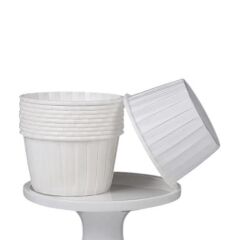 Cupcake/Muffin /Suffle Kek Kapsülü Beyaz 50 Li