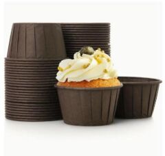 Cupcake/Muffin /Suffle Kek Kapsülü Kahverengi 50 Li