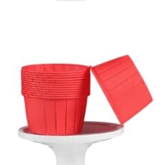 Cupcake/Muffin /Suffle Kek Kapsülü Kırmızı 50 Li