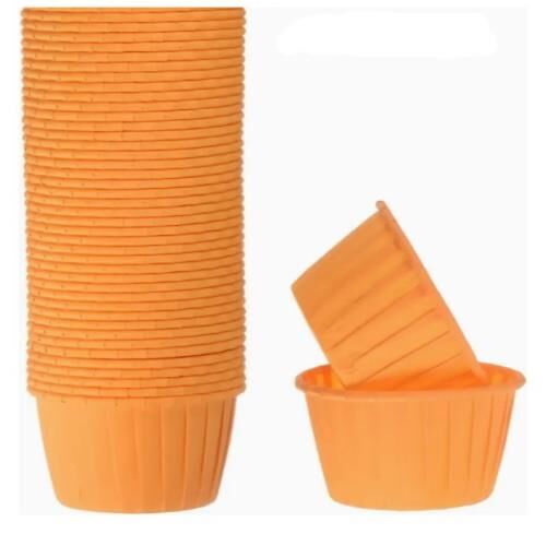 Cupcake/Muffin /Suffle Kek Kapsülü Turuncu 50 Li