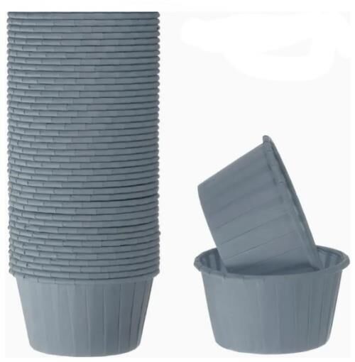 Cupcake/Muffin /Suffle Kek Kapsülü Açık Mavi 50 Li