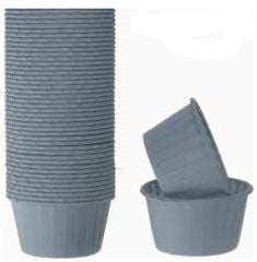 Cupcake/Muffin /Suffle Kek Kapsülü Açık Mavi 50 Li