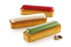 Silikomart  KitTarte Ring Rectangular 120*35 Kek Kalıbı