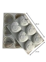 Pastaland Silikon Kek Kalıbı Tırtıklı Kalpli