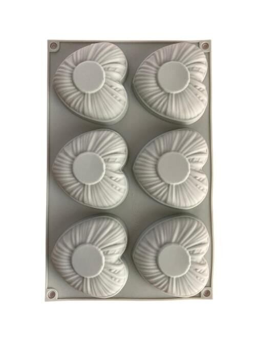 Pastaland Silikon Kek Kalıbı Tırtıklı Kalpli