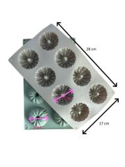 Pastaland Silikon Kek Kalıbı Yuvarlak Desenli Tırtıklı