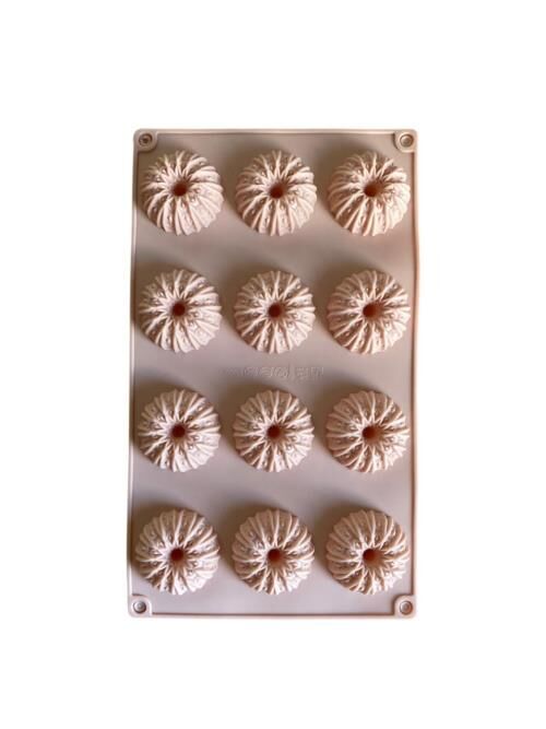 Pastaland Silikon Kek Kalıbı Yuvarlak Desenli Tırtıklı