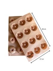 Pastaland Silikon Kek Kalıbı Yuvarlak Desenli Tırtıklı