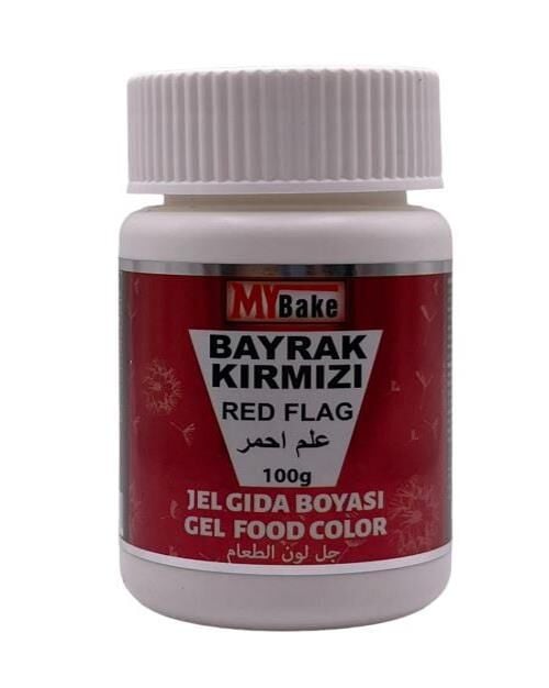 MY BAKE JEL GIDA BOYASI BAYRAK KIRMIZI 100 GR