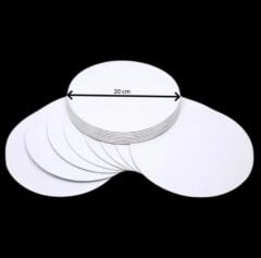 Turta Mendili / Pasta Altlığı Beyaz Yuvarlak 20 cm 10 adet