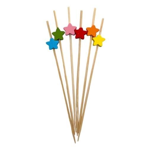 RENKLİ YILDIZLI UZUN SUNUM KÜRDANI