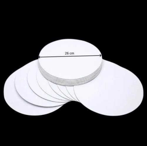Turta Mendili / Pasta Altlığı Beyaz Yuvarlak 26 cm 10 adet