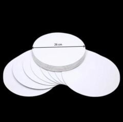 Turta Mendili / Pasta Altlığı Beyaz Yuvarlak 26 cm 10 adet