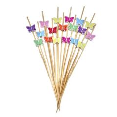 RENKLİ KELEBEKLİ UZUN SUNUM KÜRDANI