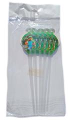 Minecraft Karakterli Süslü Sunum Pipetleri 10'lu