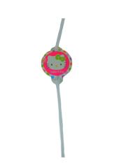 Hello Kity Karakterli Süslü Sunum Pipetleri 10'lu