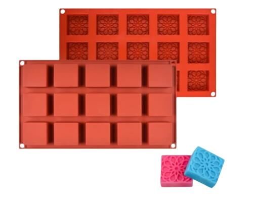 Pastaland Silikon Kek Kalıbı Kare Desenli