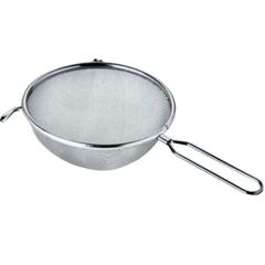 METAL SAPLI PASLANMAZ ÇELİK SÜZGEÇ 25 CM