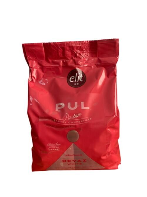 ELİT PASTACI BEYAZ PUL ÇİKOLATA 1 KG (GLUTENSİZ)