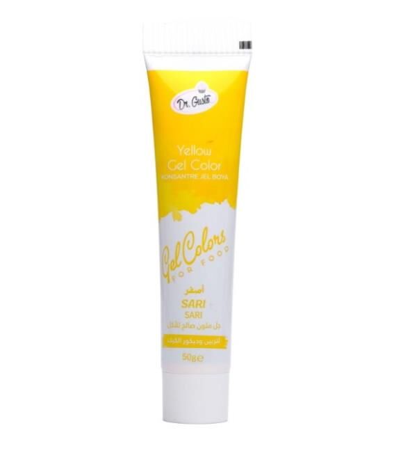 DR GUSTO TÜP JEL GIDA BOYASI SARI - 50 GR
