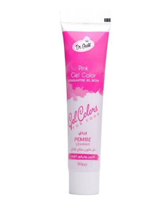 DR GUSTO TÜP JEL GIDA BOYASI PEMBE - 50 GR