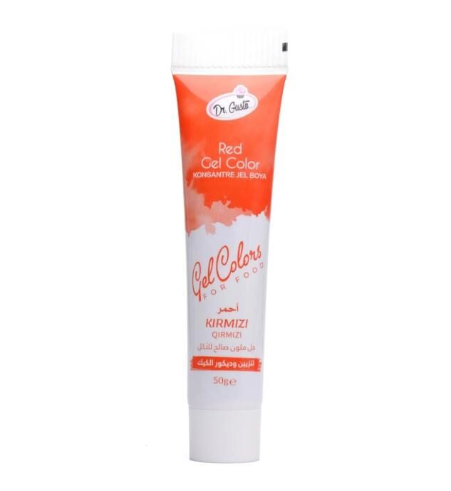 DR GUSTO TÜP JEL GIDA BOYASI KIRMIZI - 50 GR