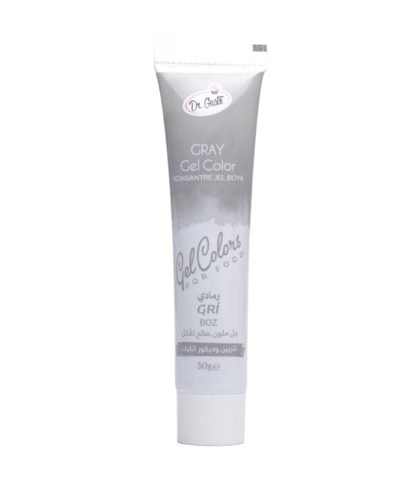 DR GUSTO TÜP JEL GIDA BOYASI GRİ - 50 GR