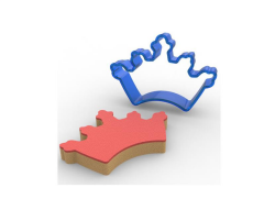 Kraliçe Tacı Polikarbon Kurabiye Kalıbı