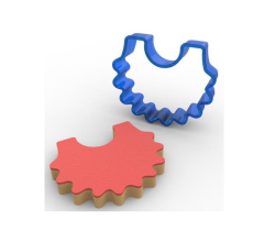 Önlük Polikarbon Kurabiye Kalıbı