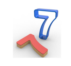 7 Rakamı Polikarbon Kurabiye Kalıbı