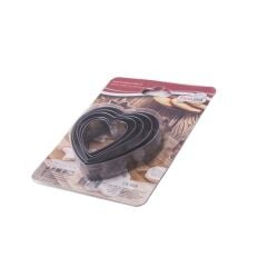 Okyanus 5li Kalp Paslanmaz Çelik Kurabiye Kalıbı