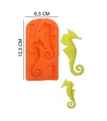 ŞEKER HAMUR KALIBI SİLİKON DENİZ ATI 6,5*12,5 CM