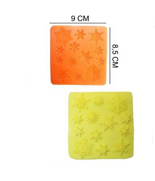 ŞEKER HAMUR KALIBI SİLİKON KAR TANELERİ 9*8,5 CM