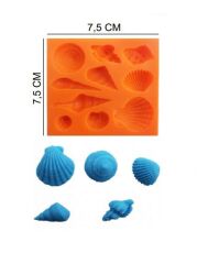 ŞEKER HAMUR KALIBI SİLİKON DENİZ KABUKLARI 7,5*7,5 CM